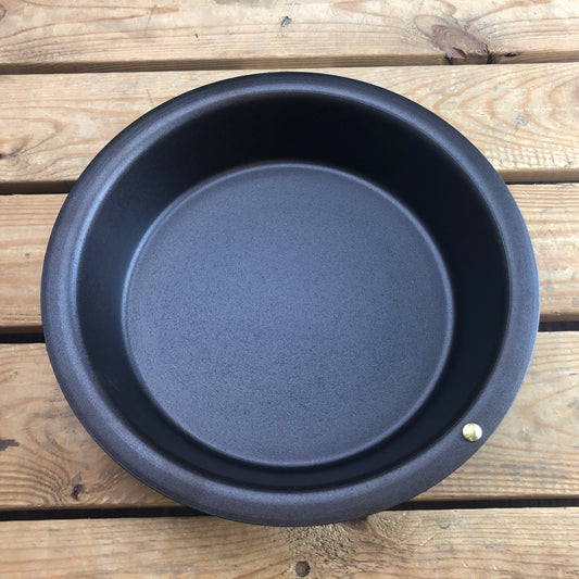 10" Spun Iron Deep Pie Dish