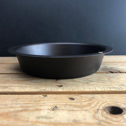 10" Spun Iron Deep Pie Dish