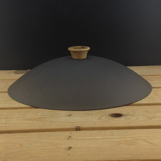 13" (33cm) Spun Iron Wok with Lid