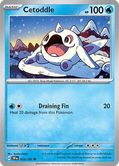 Cetoddle - SV08: Surging Sparks - 053/191-Reverse Holofoil