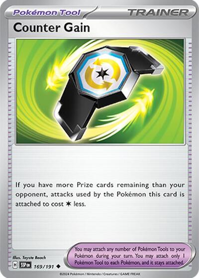 Counter Gain - SV08: Surging Sparks - 169/191-Reverse Holofoil