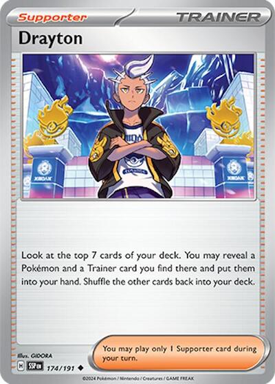 Drayton - 174/191 - SV08: Surging Sparks - 174/191-Reverse Holofoil