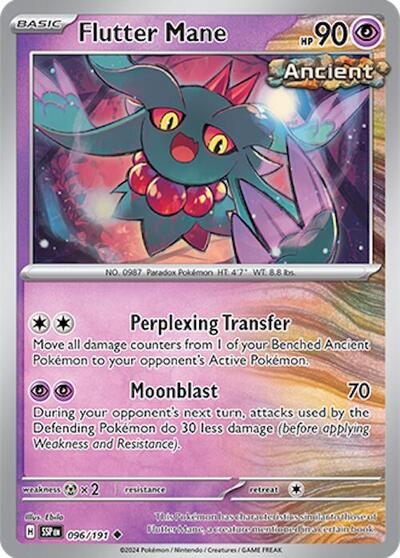 Flutter Mane - SV08: Surging Sparks - 096/191-Reverse Holofoil