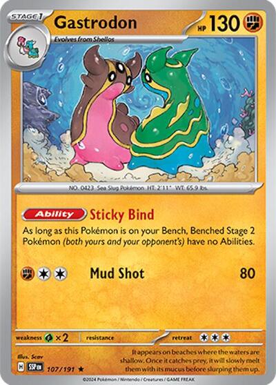 Gastrodon - SV08: Surging Sparks - 107/191-Holofoil
