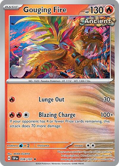 Gouging Fire - SV08: Surging Sparks - 038/191-Holofoil