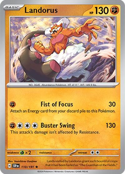 Landorus - SV08: Surging Sparks - 110/191-Holofoil