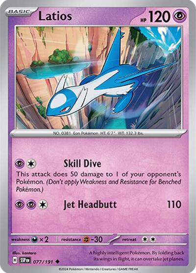 Latios - 077/191 - SV08: Surging Sparks - 077/191-Reverse Holofoil