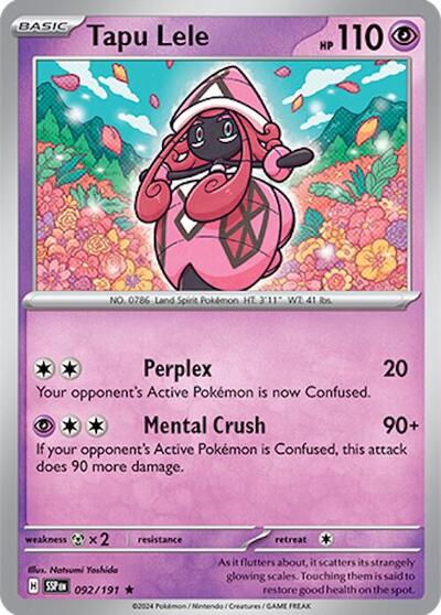Tapu Lele - SV08: Surging Sparks - 092/191-Holofoil