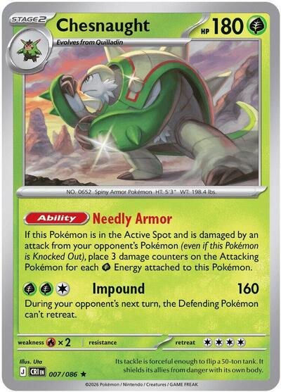 Chesnaught - ME04: Chaos Rising - 007/086