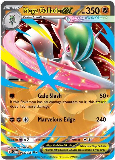 Mega Gallade ex - ME04: Chaos Rising - 048/086-Holofoil