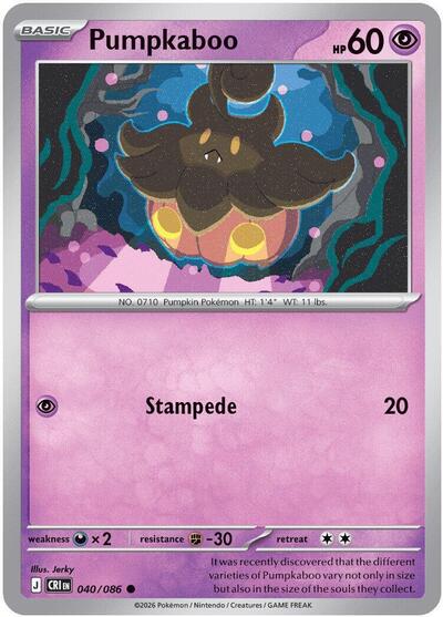 Pumpkaboo - ME04: Chaos Rising - 040/086-Reverse Holofoil