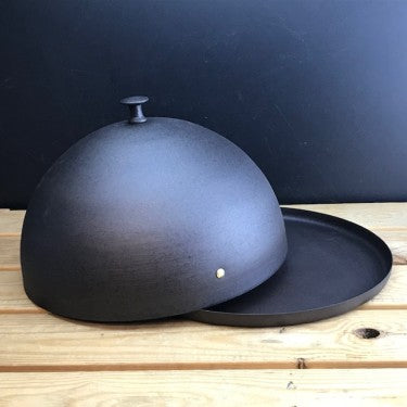 Spun Iron Cloche with Baking Tray