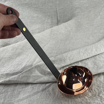 Four Copper Utensils and Hanging Rail in Presentation box