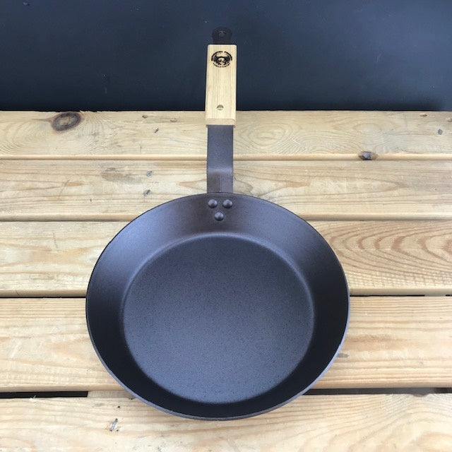 10" (26cm) Spun Iron Steak Skillet - Heavy Duty