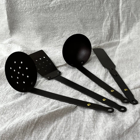 Black Iron Utensil Set
